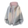 Sudadera con capucha tipo cárdigan de manga larga de alta calidad y moderna marca NASA para hombre, top casual de moda otoñal para pareja
