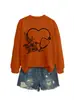 Amazon eBay sitio independiente moda casual elegante mujer corazón flor estetoscopio varios sudaderas de otoño e invierno