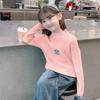 [Listo para entrega] Suéter de cuello alto para niña Otoño e Invierno 2025 Nuevo Estilo Ropa de Otoño para Niños Tejido Versátil Engrosado