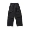 Pantalones de Trabajo para Hombre de Nuevo Estilo con Diseño de Moda Único, Pantalones Casuales Sueltos de Pierna Recta Estilo Americano de Verano