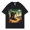 Camiseta Lirili Larila Meme Italiano Engraçado Brainrot Cacto Europeu e Americano