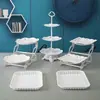 Suporte de mesa para sobremesas, pratos, expositores, enfeites, bandeja para lanches e frutas, decoração de casamento, mesa de centro para sala de estar, prato de frutas personalizado