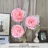 Peônia de 3 Cabeças Flores Artificiais, Flores Feitas à Mão para Casamentos, Flores de Seda, Flores Decorativas Artificiais, Arranjos de Casamento por Atacado, Flores de Chão