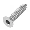 Tornillo Autorroscante de Acero Inoxidable 304 con Cabeza Cilíndrica Hexagonal Avellanada KCA Cabeza Plana Punta Cónica para Madera Autorroscante m3m4m5m6