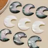Nuevos Accesorios Versátiles de Resina de Imitación de Concha Natural, Parche de Luna, Materiales para Pendientes DIY al por Mayor