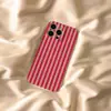 Amazon Más Vendido Color Macarrón Raya Vertical Funda para Teléfono iPhone 17 Capa Única Agujero Grande Cubierta Protectora al por Mayor