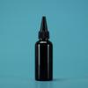 Botella dispensadora de plástico PET de poliéster con punta transparente de 60 ml y 50 ml para tinta pigmentada.