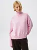 Suéter Transfronterizo Otoño e Invierno 2025 Nuevo Cuello Alto Holgado Versátil Jersey de Punto Estilo Perezoso Ropa Interior Ropa Exterior Camiseta Base