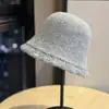 Nuevo Gorro de Punto de Lana Pura Estilo Coreano para Mujer en Otoño e Invierno, Encaje Delicado, Dulce y a la Moda, Suave y Ceroso, Gorro tipo Cubo Pequeño