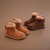 Botas de Algodón para Niñas Invierno 2026 Nuevo Modelo Botas de Nieve para Niños con Forro de Lana Botas Calientes Peludas Botas Cortas para Niñas Venta al por Mayor