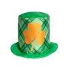 Calle. Sombrero del Día de San Patricio Bandera Irlandesa Trébol Bombín San. Sombrero de Fiesta de Decoración de Patrick