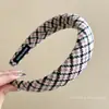 Diadema de Estilo Fresco de Lujo Ligero, Diseño de Esponja Fina, Accesorio para el Cabello de Gama Alta, Diadema de Colores para Mujeres, Venta al por Mayor, Diadema de Corona Alta para Lavarse la Cara