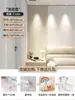 Cubierta Decoración de Pared de Fieltro Feo Dormitorio Mesita de Noche Anti-Colisión Diseño Pared de Fondo de TV Pegatina de Pared Estéreo 3D Tablero de Rejilla