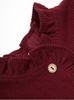 Vestido de Pana Gruesa de Manga Larga Estilo Nórdico para Otoño e Invierno para Niñas, Ropa Infantil, Vestido Largo con 26 Botones de Encaje para Bebés Niñas