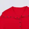 Chaqueta de punto con botones de color liso ajustada para mujer, nueva primavera 2026, transfronteriza AliExpress 2142008