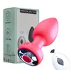 App Controle Remoto Sem Fio Plug Anal Silicone Macio Plug de Expansão Anal para Homens e Mulheres Brinquedos Sexuais para Adultos Fábrica Sm