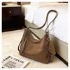 Estilo Coreano Casual Retro Gran Capacidad para Mujer 2026 Nuevo Bolso Tote de Hombro Mochila Multiusos de Ante para Viaje