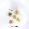 Acessórios de Turmalina Natural Anéis com Contas Banhados a Ouro Cobre com Acessórios de Pedra Tianhe Pulseira Colar Joias DIY com Contas