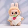 Apenas roupas] a primeira e a segunda geração de botão de pingente de tecido suéter de inverno chapéu bolsa pequena Labubu trocar roupas de bebê