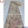 Vestido com bordado de listras geométricas, malha de tule com lantejoulas e miçangas, bordado na barra, cauda, vestido de noiva, tecido de renda