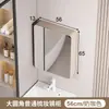 Gabinete de espejo inteligente de aluminio tipo panal curvo con estantes abiertos, almacenamiento de maquillaje para baño montado en la pared con luz y espejo antivaho