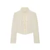 Comércio exterior transfronteiriço atacado de roupas femininas 2026 outono novo moda europeia e americana blazer curto decorativo em camadas com gola alta
