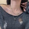 Ins Cool Style Camada Dupla Empilhada Quatro Colar de Estrelas Masculinas Personalidade Feminina Design de Nicho Colar Hip Hop Trendy Cool Clavícula Corrente