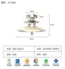 Lustre moderno minimalista Bauhaus para sala de estar e jantar com senso de design de alta qualidade, adequado para escritório, quarto, corredor criativo e hall de entrada, com recursos de proteção ocular