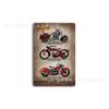 Cerveja tridimensional capa europeia e americana no Natal Halloween Páscoa nova decoração casa côncavo-convexo motocicleta pintura de estanho