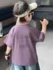 Camiseta de Bebê Menino Verão 2026 Novo Estilo Top de Gola Redonda Infantil Fresco e Bonito Casual Fino de Manga Curta Roupa de Verão para Meninos
