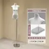 Soporte de Exhibición Modelo Original de Cuerpo Plano de Gama Alta Maniquí Muñeco Accesorios Tienda de Ropa para Mujer Maniquí de Vitrina de Tienda de Ropa de Medio Cuerpo Femenino