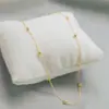 Contas de aço titânio Colar Feijão Dourado design de nicho feminino Contas da Sorte Céu Estrelado contas redondas corrente para clavícula versátil