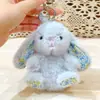 Colgante de Peluche Original Wendy Conejo Sentado Muñeca de Conejo Floral Linda Muñeca Regalo Pequeño Venta al por Mayor