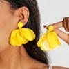 Aretes de Flores Frescas Coloridas Transfronterizos Europeos y Americanos, Aretes de Flores de Tulipán con Atmósfera Dulce de Girasol