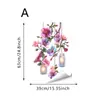 Pegatinas Electrostáticas de Vidrio con Faroles Florales para Hogar, Dormitorio y Sala de Estar, Pegatinas de Vidrio para Ventana Estilo Pastoral, Calcomanías para Ventana, Pegatinas Electrostáticas