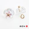 Pies de cobre de vidrio cárdigan cheongsam para mujer joyería costura a mano hebilla de color forma de flor abrigo abrigo camisa camisa botón de camisa