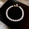 Pulseira Francesa de Pérolas Irregulares Céu Estrelado, Luxo Leve, Pulseira de Moda de Alta Qualidade, Pulseira Exquisita e Elegante de Temperamento para Mulheres