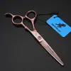 Tijeras de Peluquería Shenxingzhe Gm54 de 6.0 pulgadas Acabado Pintado Oro Rosa Mango de Bambú Tijeras Rectas Tijeras Entresacadoras