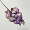 Flor Artificial con 5 Cabezas Pequeñas de Phalaenopsis, Ramo de Flores Falsas de Alta Gama, Producto con Acabado de Película Que Parece Flores Reales, de Alta Gama y Realista