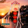 Linternas del Festival de Medio Otoño, Linternas Rojas de Seda Estilo Antiguo, Nuevo Modelo 2026, Hechas a Mano DIY Estilo Chino Portátil para Niños Decoración Luminosa de Linterna de Palacio