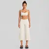 Conjunto de roupa fitness transfronteiriço, com um design traseiro estiloso, um top esportivo de gola halter e calças de yoga de secagem rápida, adequado para corrida ao ar livre, ciclismo e Pilates.