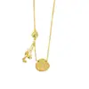 Popular Cadena para Clavícula Antigua Chapada en Oro con Diseño de Moda, Llena de Bendiciones, Collar de Bolsa de la Suerte, Joyería Versátil de Oro de Imitación Fabricante