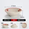 Tigela retrô de melamina dupla felicidade, louça antiga de restaurante de hot pot, tigela tradicional de hot pot estilo urbano vintage dos anos 90 Zhuguangyu