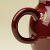 Caneca Fair de Magnolia Inno Kishimaru Banhada a Ouro Vermelho com Filtro, Caneca de Compartilhamento de Chá de Glaze Mineral Original de Cor Única de Alta Qualidade