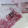 Diamantes Sueltos Ss4 Ab Rhinestones en Forma de Abanico King para Uñas, Rhinestones Super Brillantes en Forma de Abanico, Rhinestones Redondos de Vidrio Iridiscentes Aurora con Base Plana