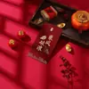 Sobres Rojos Esmerilados de Alta Gama con Impresión a Color Personalizada, Título de Aleación Centenaria, Sobres Rojos Estampados en Oro, Paquetes Rojos Universales al por Mayor