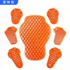 Set de 7 Piezas de Armadura Desmontable de Triple Densidad para Chaquetas de Moto para Rider Urbano, Coderas Deportivas, Rodilleras de Esquí, Protectores de Codo