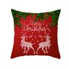 Funda de Almohada Estampada Piel de Melocotón Roja Navideña 2026 Nuevo Estilo Deseo Más Vendido Muebles para el Hogar Funda de Cojín para Sofá