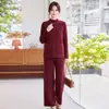 Ropa de otoño primavera nueva para madre conjunto de tres piezas nuevo elegante ropa para mujeres de mediana edad y mayores temperamento otoño ropa casual de moda conjunto versátil
