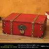 Caja de Almacenamiento de Madera Retro con Cerradura Caja de Contraseña Caja para Cartas Tarjetas Tesoros Caja Pequeña de Madera Almacenamiento Caja de Madera Caja de Sellado